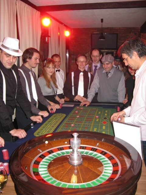 Prohibicija party event Roulette stol